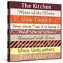 Kitchen Thoughts Patterns-Lauren Gibbons-Stretched Canvas