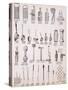 Kitchen Utensils, from a Trade Catalogue of Domestic Goods and Fittings, c.1890-1910-null-Stretched Canvas