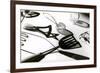 Kitchen Utensils in Dramatic Lighting-null-Framed Art Print