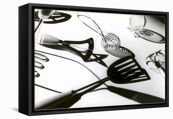 Kitchen Utensils in Dramatic Lighting-null-Framed Stretched Canvas