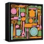 Kitchen Utensils - Seamless Pattern-kytalpa-Framed Stretched Canvas