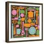 Kitchen Utensils - Seamless Pattern-kytalpa-Framed Art Print