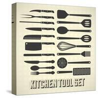 Kitchen Utensils Set-vreddane-Stretched Canvas