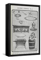 Kitchen Utensils-Isabella Beeton-Framed Stretched Canvas