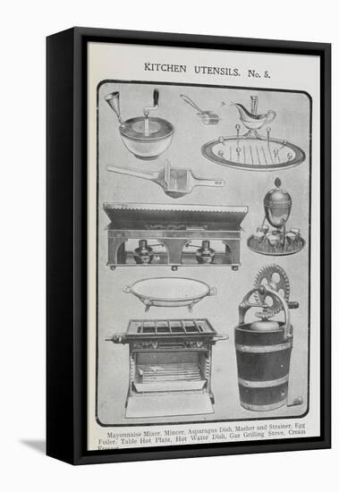 Kitchen Utensils-Isabella Beeton-Framed Stretched Canvas