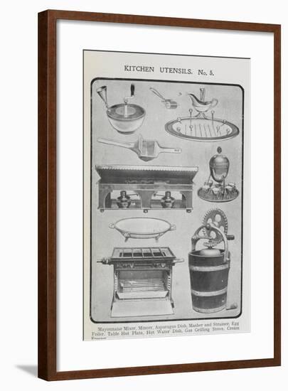 Kitchen Utensils-Isabella Beeton-Framed Giclee Print