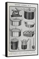 Kitchen Utensils-Isabella Beeton-Framed Stretched Canvas