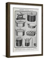 Kitchen Utensils-Isabella Beeton-Framed Giclee Print