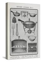 Kitchen Utensils-Isabella Beeton-Stretched Canvas