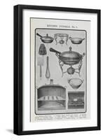 Kitchen Utensils-Isabella Beeton-Framed Giclee Print