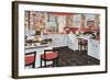Kitchen with Desk-null-Framed Art Print