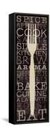 Kitchen Words I-Pela Design-Framed Stretched Canvas