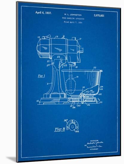 Kitchenaid Kitchen Mixer Patent-Cole Borders-Mounted Art Print