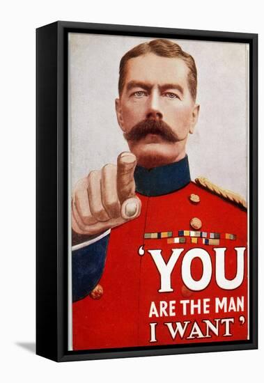 Kitchener Poster Recruitment Poster Featuring Kitchener: "You are the Man I Want"-null-Framed Stretched Canvas