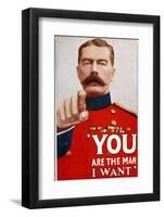 Kitchener Poster Recruitment Poster Featuring Kitchener: "You are the Man I Want"-null-Framed Photographic Print