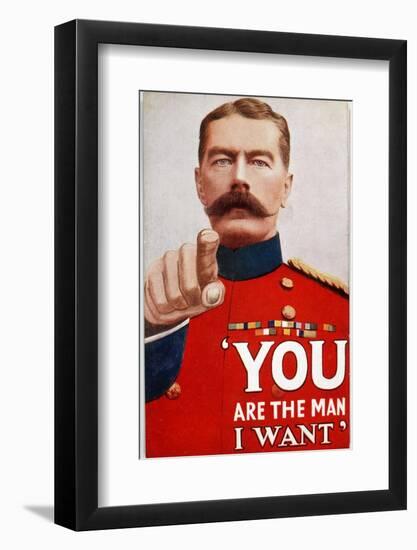 Kitchener Poster Recruitment Poster Featuring Kitchener: "You are the Man I Want"-null-Framed Photographic Print