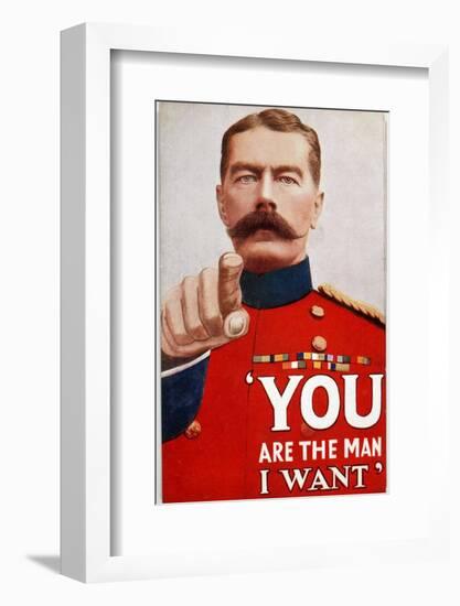 Kitchener Poster Recruitment Poster Featuring Kitchener: "You are the Man I Want"-null-Framed Photographic Print