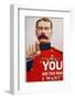 Kitchener Poster Recruitment Poster Featuring Kitchener: "You are the Man I Want"-null-Framed Photographic Print