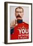 Kitchener Poster Recruitment Poster Featuring Kitchener: "You are the Man I Want"-null-Framed Photographic Print