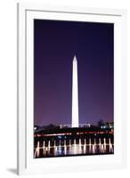 Kite and George Washington Monument.-Songquan Deng-Framed Photographic Print