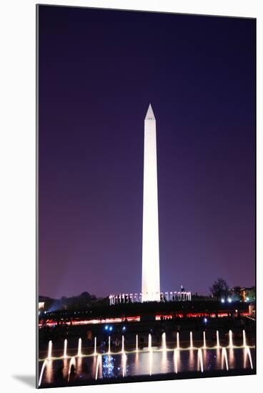 Kite and George Washington Monument.-Songquan Deng-Mounted Photographic Print