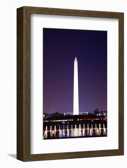 Kite and George Washington Monument.-Songquan Deng-Framed Photographic Print