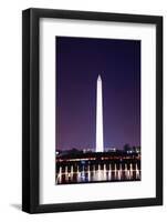 Kite and George Washington Monument.-Songquan Deng-Framed Photographic Print