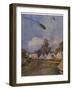 Kite Balloons, Roehampton, 1915, from British Artists at the Front, Continuation of the Western Fro-John Lavery-Framed Giclee Print