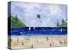 Kite Flying At The Beach-sylvia pimental-Stretched Canvas