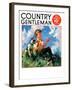 "Kite Flying," Country Gentleman Cover, March 1, 1935-Henry Hintermeister-Framed Giclee Print