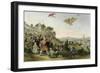 Kite Flying-Thomas Allom-Framed Art Print