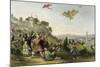 Kite Flying-Thomas Allom-Mounted Art Print