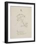 Kite Illustrations and Verses From Nonsense Alphabets Drawn and Written by Edward Lear.-Edward Lear-Framed Giclee Print