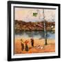 "Kite in the Tree", March 10, 1956-John Clymer-Framed Giclee Print