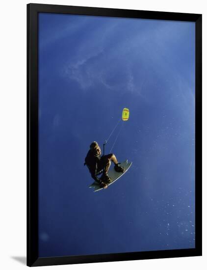 Kite Surfer in Midair-null-Framed Photographic Print