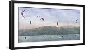 Kite Surfers-Pete Kelly-Framed Giclee Print