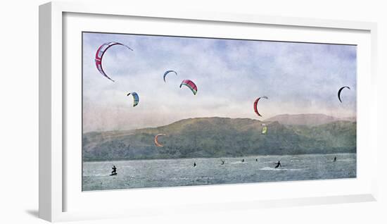 Kite Surfers-Pete Kelly-Framed Giclee Print