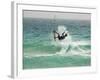 Kite Surfing at Santa Maria on the Island of Sal (Salt), Cape Verde Islands, Atlantic Ocean, Africa-Robert Harding-Framed Photographic Print