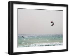 Kite Surfing at Santa Maria on the Island of Sal (Salt), Cape Verde Islands, Atlantic Ocean, Africa-Robert Harding-Framed Photographic Print