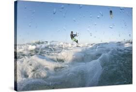 Kite Surfing on Red Sea Coast of Egypt, North Africa, Africa-Louise-Stretched Canvas