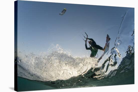 Kite Surfing on Red Sea Coast of Egypt, North Africa, Africa-Louise-Stretched Canvas