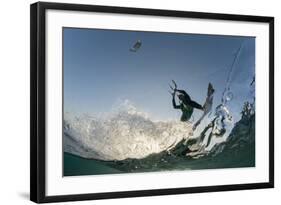 Kite Surfing on Red Sea Coast of Egypt, North Africa, Africa-Louise-Framed Photographic Print