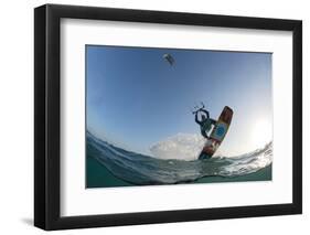 Kite Surfing on Red Sea Coast of Egypt, North Africa, Africa-Louise-Framed Photographic Print