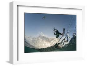 Kite Surfing on Red Sea Coast of Egypt, North Africa, Africa-Louise-Framed Photographic Print