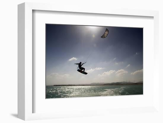 Kite Surfing on Red Sea Coast of Egypt, North Africa, Africa-Louise-Framed Photographic Print