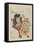 Kite with an Actor's Face-Utagawa Kuniyasu-Framed Stretched Canvas