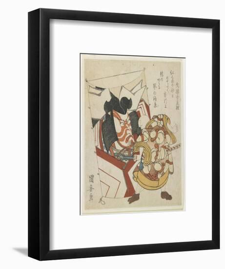 Kite with an Actor's Face-Utagawa Kuniyasu-Framed Giclee Print