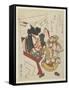 Kite with an Actor's Face-Utagawa Kuniyasu-Framed Stretched Canvas