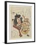 Kite with an Actor's Face-Utagawa Kuniyasu-Framed Giclee Print