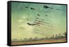 Kites and Beach-Lantern Press-Framed Stretched Canvas